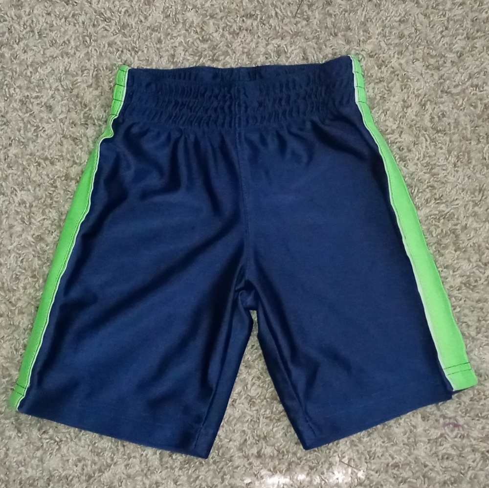 Okie Dokie Navy Blue and Green Athletic Shorts Size 2T